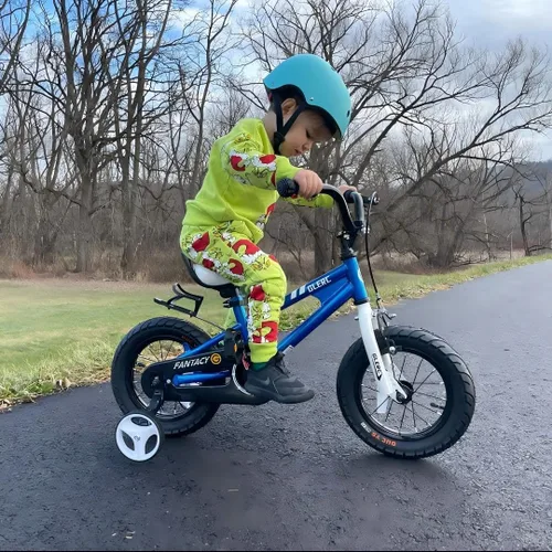 Miniatura 6 de Glerc Fantacy Kids Bike, 12-20 Inch Children Bicycle for 2-13 Years Old Boys Girls, Kids Bicycle with Water Bottle Holder & Headlight & Training Azul