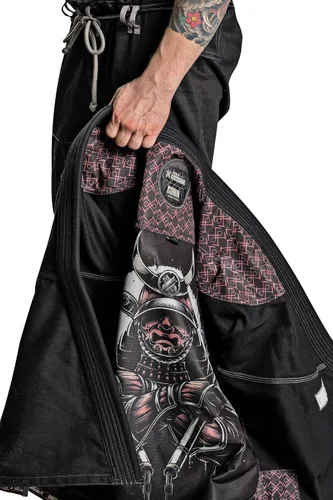 Miniatura 2 de Kurosawa Jiu Jitsu BJJ Gi Uniforme de Ronin - Chaqueta y pantalones negros tradicionales