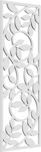 Miniatura 101 de 9 3/8"W x 24 3/8"H x 1/4"T Utica Decorativo Fretwork Madera Paneles de Pared, Abedul