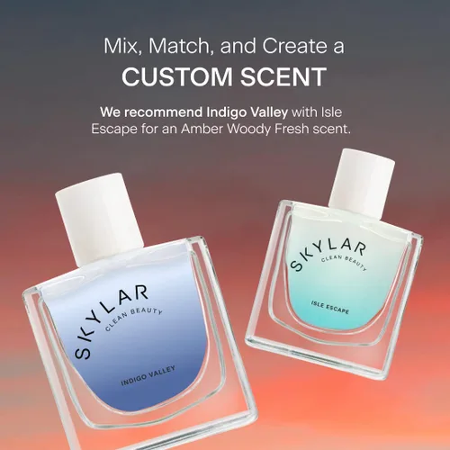 Miniatura 7 de Skylar - Perfume Indigo Valley, Eau de Perfume, hipoalergénico y limpio, mujer y hombre, vegano y seguro, amaderado y floral, notas de arándano