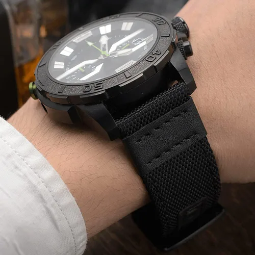 Miniatura 7 de Correa compatible con Samsung Galaxy Watch 3 de 1.772 in/Galaxy Watch 1.811 in/Gear S3 Frontier, correa de repuesto deportiva de nailon de 0.866