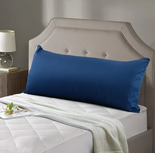 Miniatura 12 de Evolive Nueva Funda de Almohada Corporal de Hilo 300TC 100% Algodón con Cierre de Cremallera Oculto 21"x54" (Gris Carbón)