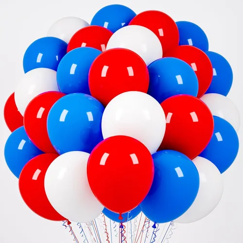 Miniatura 183 de Voircoloria - Globos azul bebé claro, paquete de 66 globos de 12 pulgadas de látex para fiestas para niños y niñas, para cumpleaños, baby shower, 16