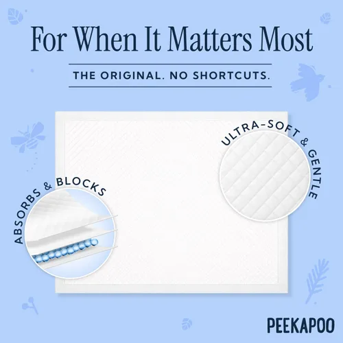 Miniatura 3 de Peekapoo - Los cambiadores originales desechables para bebé – 50 unidades Super suaves, impermeables, ultraabsorbentes Portátiles, aptos