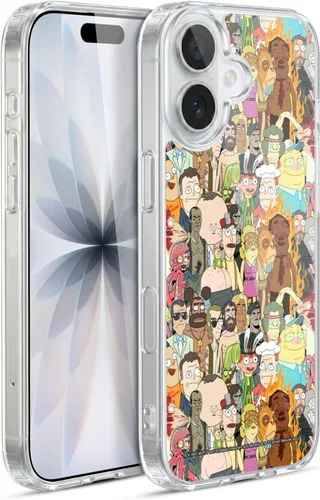 Miniatura 185 de Head Case Designs Funda de gel con licencia oficial de Rick and Morty Aliens Season 3 [protección de grado militar] compatible con Apple iPhone 12