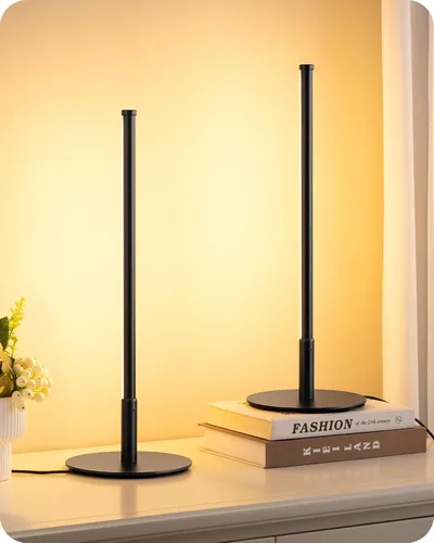 Miniatura 15 de EDISHINE Lámpara de Mesa LED Mejorada, Lámpara de Cabecera Regulable sin Escalones con 3 Temperaturas de Color, Lámpara de Mesita de Noche Moderna