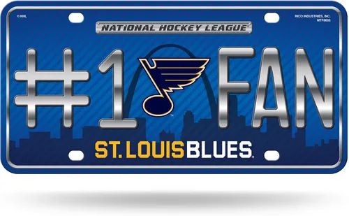 Miniatura 21 de NHL #1 - Placa de matrícula metálica para ventilador