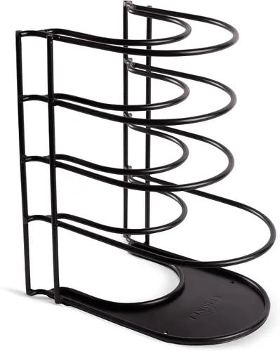 Miniatura 10 de Cuisinel Organizador de ollas y sartenes resistente, estante extra grande de 5 niveles, capacidad para sartenes de hierro fundido, horno holandés