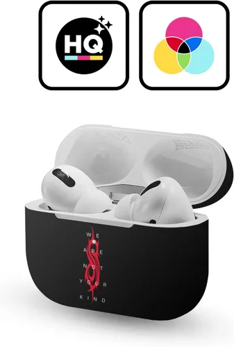 Miniatura 2 de Head Case Designs Calcomanía de vinilo con logotipo de Slipknot con licencia oficial de We are Not Your Kind, compatible con Apple AirPods Pro