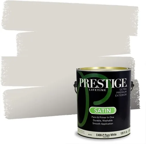 Miniatura 135 de PRESTIGE Paints - Pintura interior e imprimación en uno, 1 galón, cáscara de huevo, pimienta envejecida