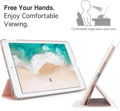 Miniatura 5 de Funda MoKo ultra fina con soporte inteligente para iPad Pro 10.5 2017 - Tablet matriz, 1-Oro Rosa