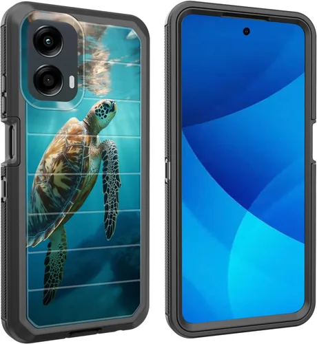 Miniatura 9 de Funda para Moto G Play 4G 2024, cuerpo completo, protección contra caídas, resistente, 3 capas, militar, resistente, duradera, para Motorola Moto G