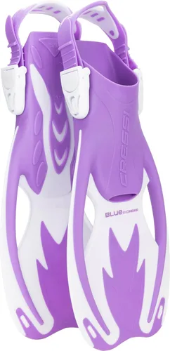 Cressi Aletas Rocks, aletas cortas de talón abierto para niños con correas ajustables para snorkel y natación - Cressi: Calidad Desde 1946