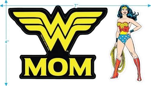 Miniatura 3 de Popfunk Sudadera clásica con capucha y calcomanías Wonder Woman Wonder Mom