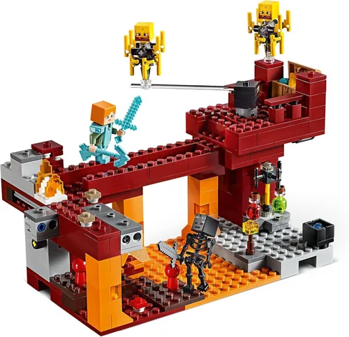 LEGO Minecraft The Blaze Bridge 21154 Kit de construcción (370 piezas)