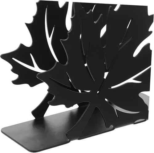 Miniatura 6 de HOMSFOU decoración de mesa de comedor decoración de Navidad decoración del hogar soporte de toalla de papel negro Soporte de servilleta vertical