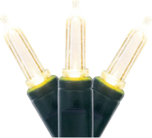 Miniatura 9 de Vickerman El juego de luces X6G7533 cuenta con 50 luces LED en cable verde con espacio de bombillas de 6 pulgadas, 25 pies, color lima