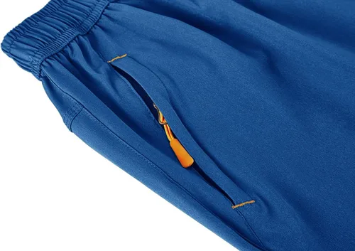 Miniatura 3 de TBMPOY Pantalones cortos de senderismo para hombre, 7 pulgadas, secado rápido, para gimnasio, deportes al aire libre, bolsillos cortos con cremallera
