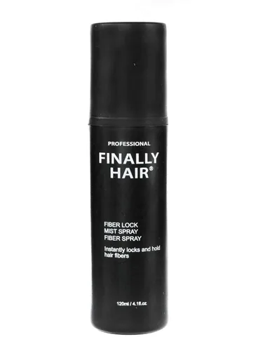 Finally Hair, espray para cabello Sujeción fuerte 4.1 onzas Espray para el cabello que mantiene el pelo en su lugar Usar con fibras como Finally
