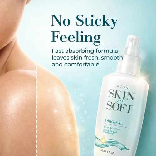 Miniatura 3 de AVON Skin So Soft - Spray de aceite de baño original con bomba, 5 onzas líquidas