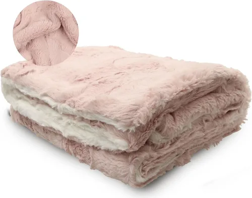 Miniatura 10 de Peluche Lux - Manta de piel sintética, lujosa manta para acurrucarse y envolver para recién nacidos, felpa suave, mantas mullidas para niños y niñas
