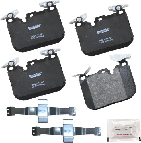 Miniatura 43 de Pastillas de freno delanteras cerámicas Bendix Priority1 CFC2302 para Hyundai Elantra 2021, Sonata 2022-2020, Kia K5 2023-2021