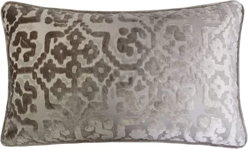 Miniatura 11 de Funda de almohada moderna de terciopelo (juego de 2 unidades, 12 x 20 pulgadas, gris)