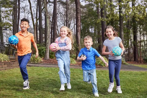 Miniatura 7 de Crocodile Creek Pelota de Patio de Juegos – Pelota de goma duradera para niños de 3 años en adelante – Pelota inflable que rebota para kickball, Pez