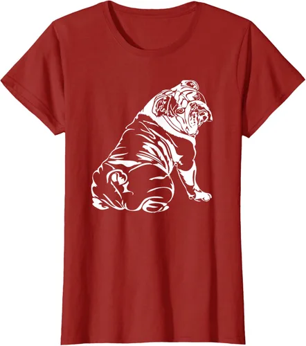 Miniatura 49 de Gracioso Bulldog Inglés playera perro Hund playera regalo, Azul (Heather blue)