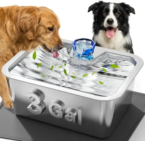 Miniatura 13 de Repuesto de bomba de agua para perros – Compatible con fuente de agua de acero inoxidable para perros grandes, bomba de repuesto silenciosa y segura