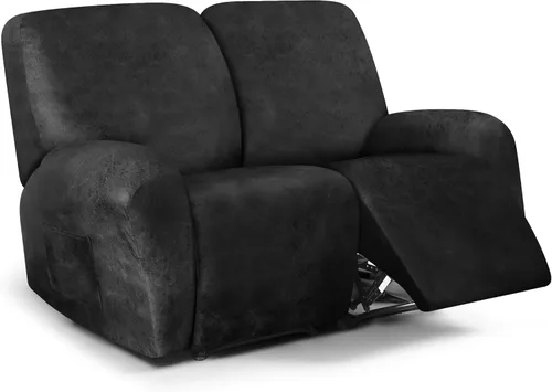 Miniatura 47 de ANARACHON Fundas para sillas reclinables con aspecto de cuero, funda elástica de 4 piezas, funda suave para silla reclinable, protector de muebles