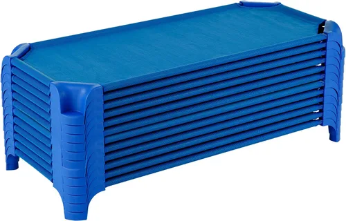 Miniatura 16 de Sprogs Cunas de guardería apilables de tamaño estándar resistentes para niños y niños pequeños, cunas de preescolar para apilamiento en el aula