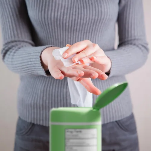 Miniatura 5 de BIOPURE Toallitas antibacterianas para manos Fresh Morning Breeze - Toallitas antibacterianas con fórmula de aloe y vitamina E Canister