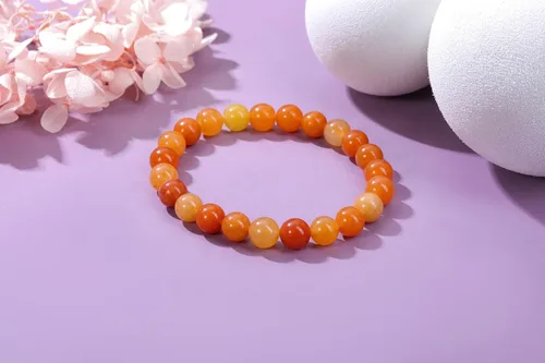 Miniatura 13 de Jovivi Pulsera elástica de cuentas redondas semipreciosas naturales – 0.315 pulgadas hecha a mano con cuentas de piedras preciosas curativas