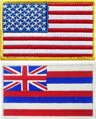 Miniatura 9 de stidsds Paquete de 2 parches de bandera estadounidense de Chicago de Estados Unidos, parches bordados, banderas de Estados Unidos, parche táctico