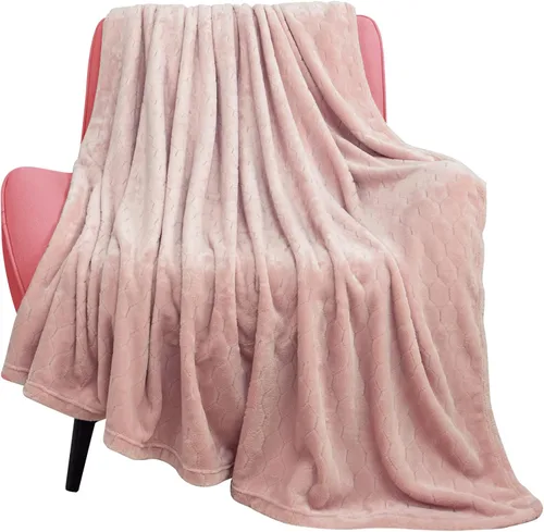 Miniatura 10 de TOONOW - Manta decorativa de vellón, supersuave, afelpada, cómoda y mullida, con patrón geométrico, franela de microfibra, para sillón, cama y sofá