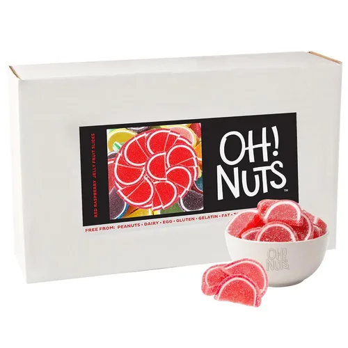 Miniatura 16 de Oh! Nuts Jelly Fruit Slices - Caramelos grandes surtidos de azúcar, bolsa a granel de 5 libras Confitería tradicional de gomitas masticables