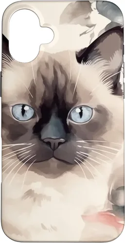 Miniatura 21 de Funda para iPhone 11 Pro Max Ragdoll Cat Roses Flower Watercolor Ragdoll Lover