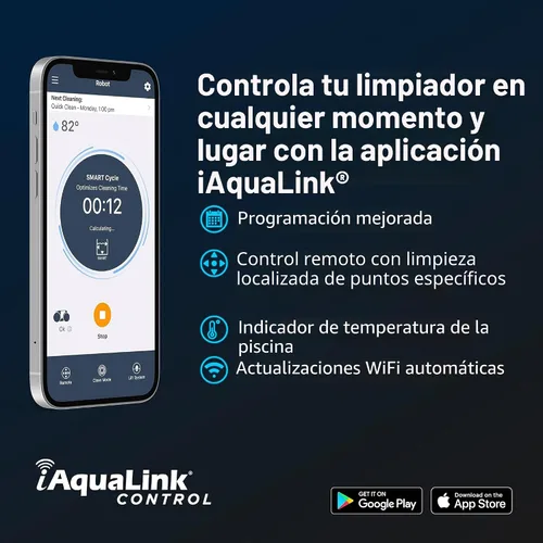 Miniatura 6 de Polaris VRXIQ+ - Limpiador robótico inteligente para piscinas con control iAquaLink, cable extra largo de 70 pies con giro que reduce enredos