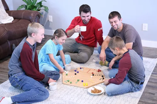 Miniatura 4 de Wahoo - Juego de mesa de mármol, 16 pulgadas de ancho, madera de arce, doble cara