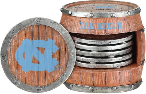 Miniatura 16 de FOCO NCAA College Team Logo 5-Pack Barril Bebida Bebida Coaster Set