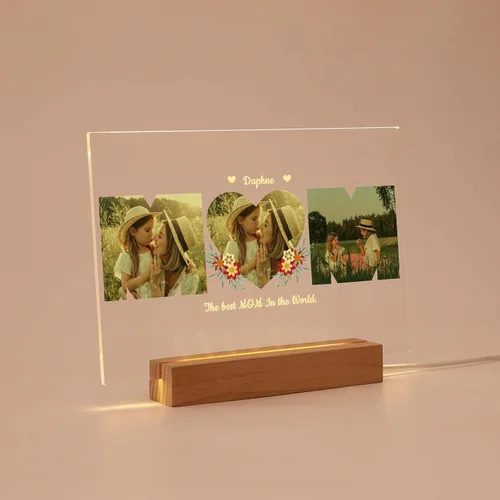 Miniatura 17 de MOIFAITYA - Placa de collage de fotos personalizada, marcos de fotos personalizados, regalos de fotos para el día de San Valentín, boda, él, pareja