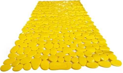 Miniatura 29 de Alfombra antideslizante para bañera y ducha "Pebbles" de 27 x 14 pulgadas, ovalada, no tóxica, segura, limpia, lavable a máquina, agarre y drenaje