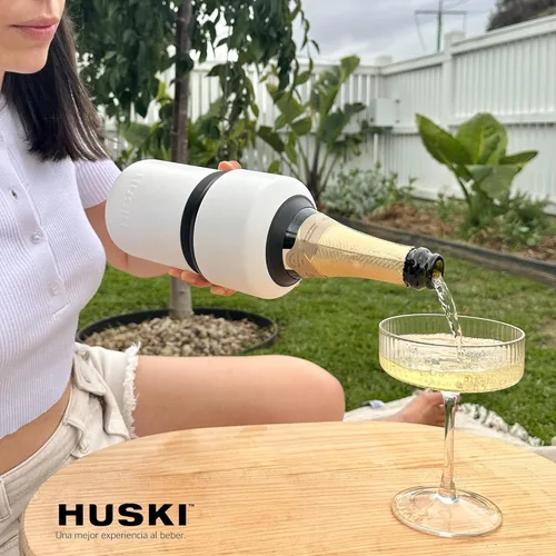 Miniatura 5 de Huski Enfriador de vino Diseño galardonado sin hielo Mantiene el vino frío hasta 6 horas Accesorio para vino Cubo de hielo de próxima