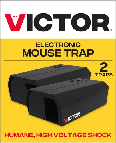 Victor Trampas Humanas para Ratones de Interior para el Hogar - M250BSR-2 - Trampas Eléctricas para Ratones Sin Tocar para el Hogar, Paquete de 2