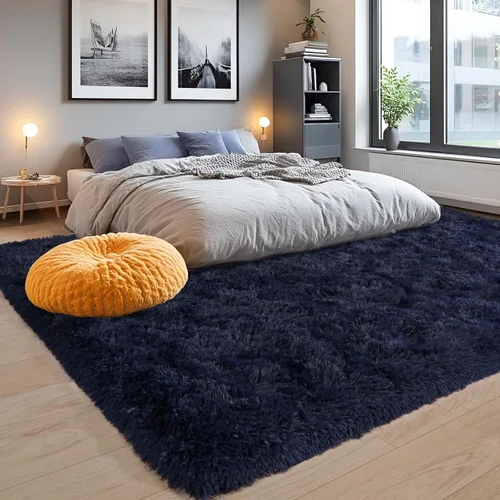 Miniatura 33 de Alfombras de área de 8x10 para sala de estar, alfombra shaggy grande ultra suave y esponjosa para dormitorio, alfombras de felpa mullida Blanco crema