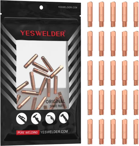 Miniatura 6 de YESWELDER Punta de contacto de soldadura MIG 11-35 (0.035") para pistolas Lincoln Tweco MIG 100L Mini