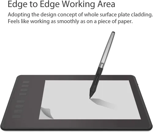 Miniatura 8 de HUION Inspiroy H950P - Tableta de dibujo digital de 8 x 5 pulgadas con lápiz sin batería, 8192 presión de bolígrafo, inclinación, 8 teclas de acceso