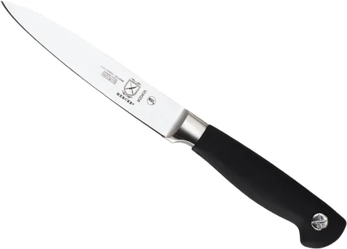 Miniatura 28 de Mercer Culinary M21076 Genesis Cuchillo de chef de 6 pulgadas con respaldo corto, negro
