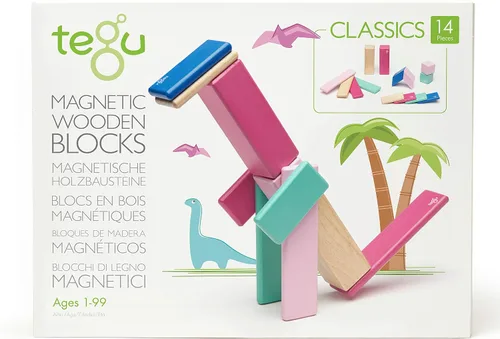 Miniatura 16 de Juego de bloques magnéticos de 14 piezas Tegu, sets de 14 piezas, Tints